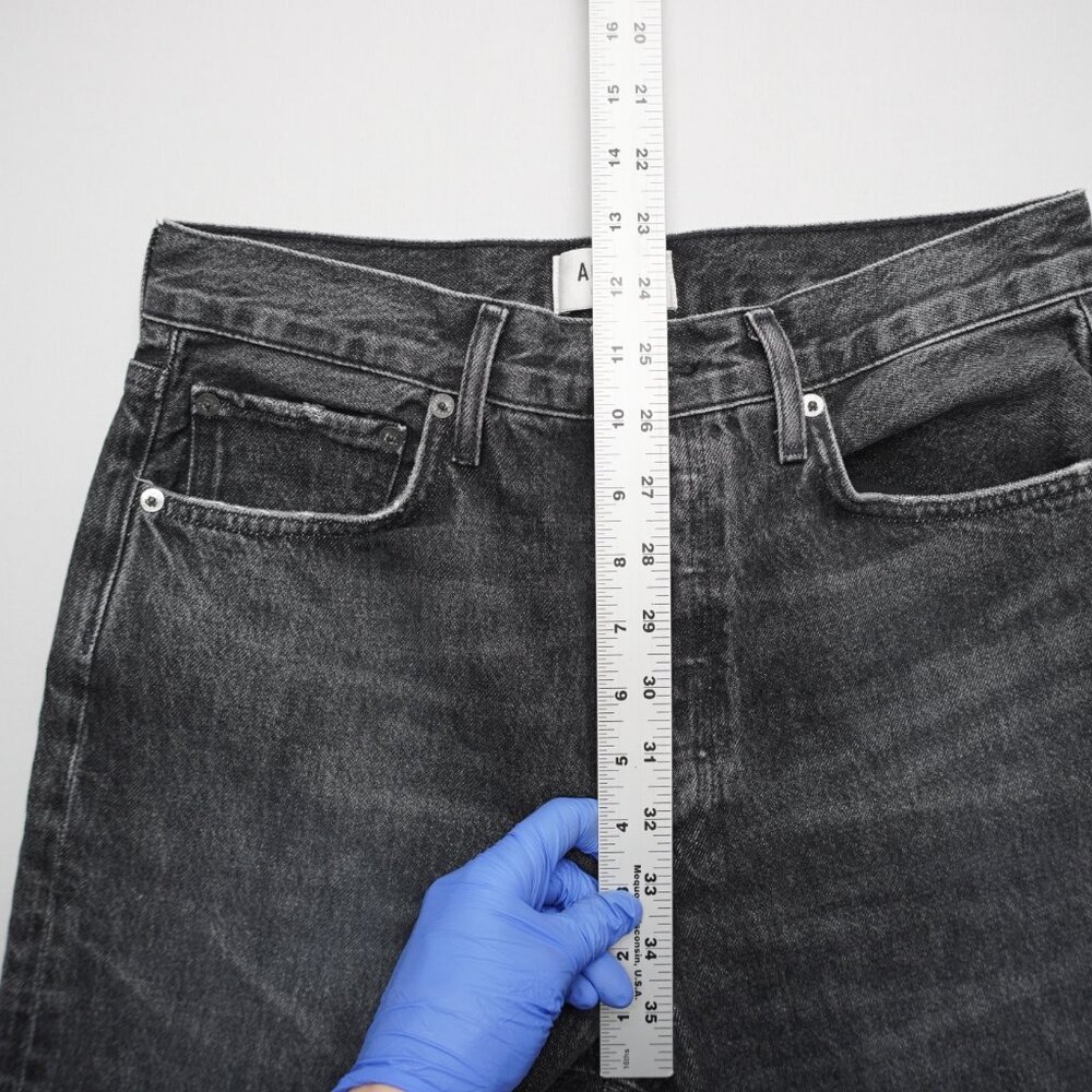 AGOLDE Fran Low Slung Easy Straight Cuffed Jeans in Ditch Size 26 - Picture 10 of 13